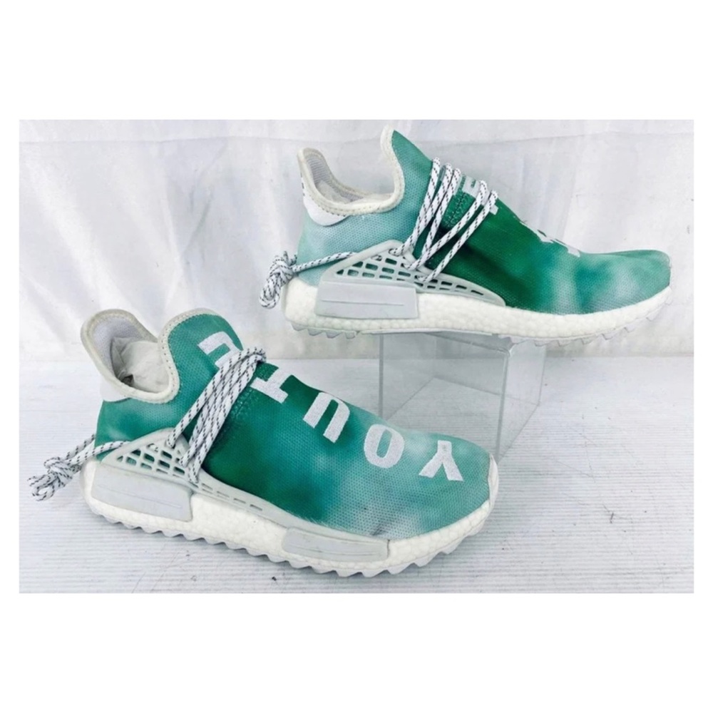 ADIDAS PW HU HOLI NMD MC PHARRELL HUMAN RACE “YOUTH” CHINA R1 GREEN WHIT…